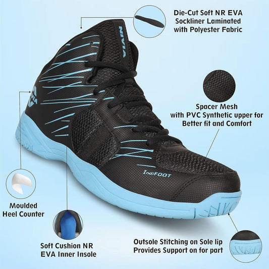 Nivia Panther 3.0 Basketball Shoes for Men - High Top EVA Cushion Basketball Shoes