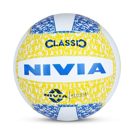 Nivia Classic Volleyball Size 4 - Rubber Training Volleyball with Latex Bladder