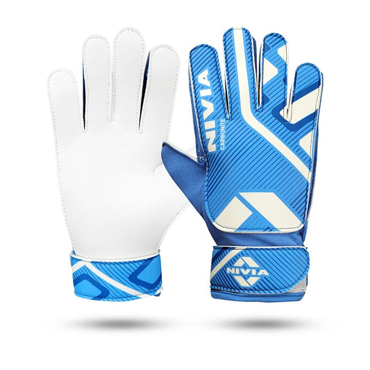 Nivia Carbonite Web Goalkeeper Gloves | Latex Palm Football Goalkeeper Gloves with Positive Cut & All-Weather Grip