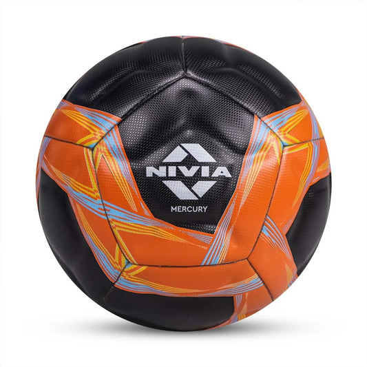 Nivia Mercury Professional Football | Premium PU Leather 12 Panel Power Stitched Match Ball | EVA Cushioning Layer | Nylon-Wound Butyl Bladder Professional Football