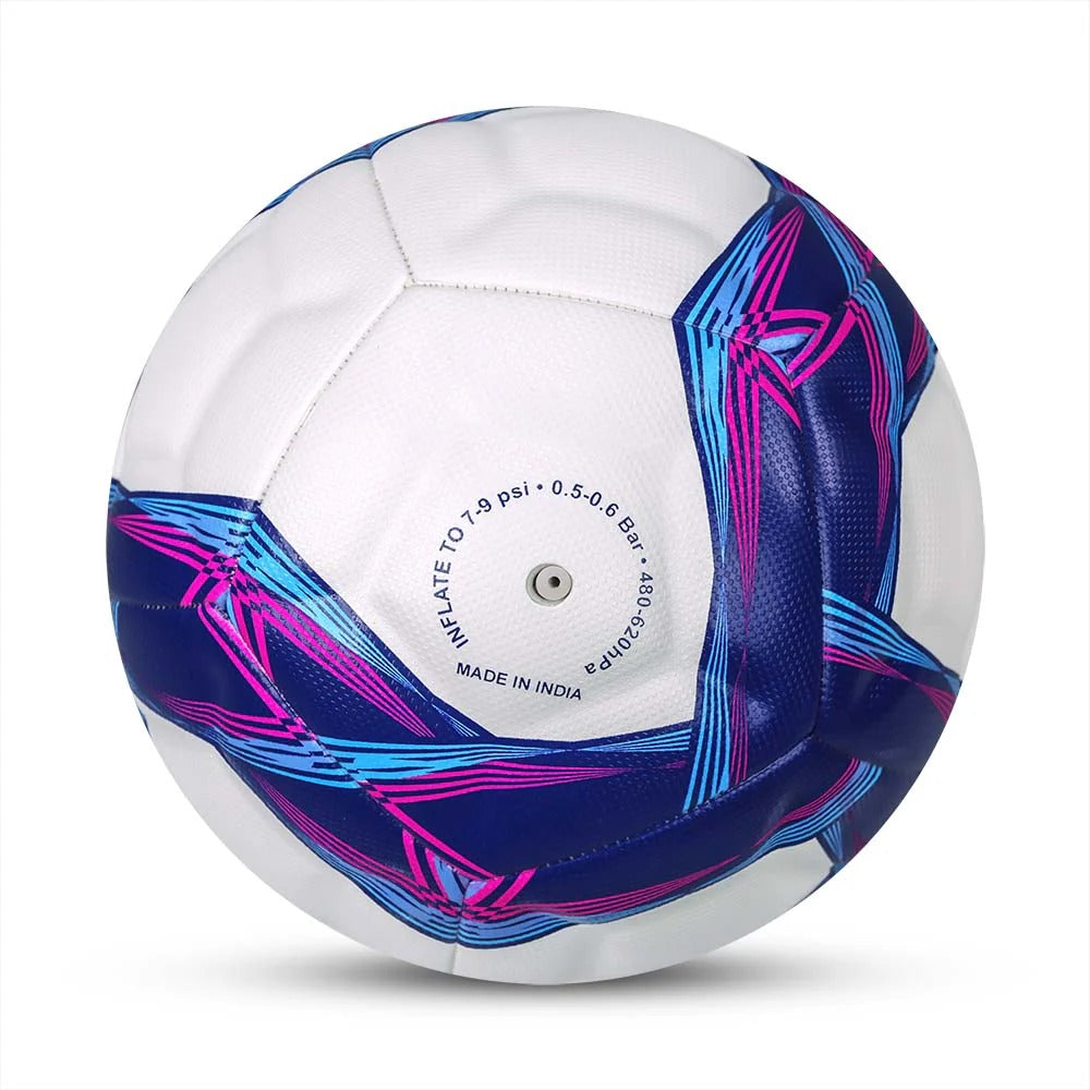 Nivia Mercury Football, PU Leather, Power Stitched Football, 12 Panel, Match Ball (Size - 5, White/Blue)
