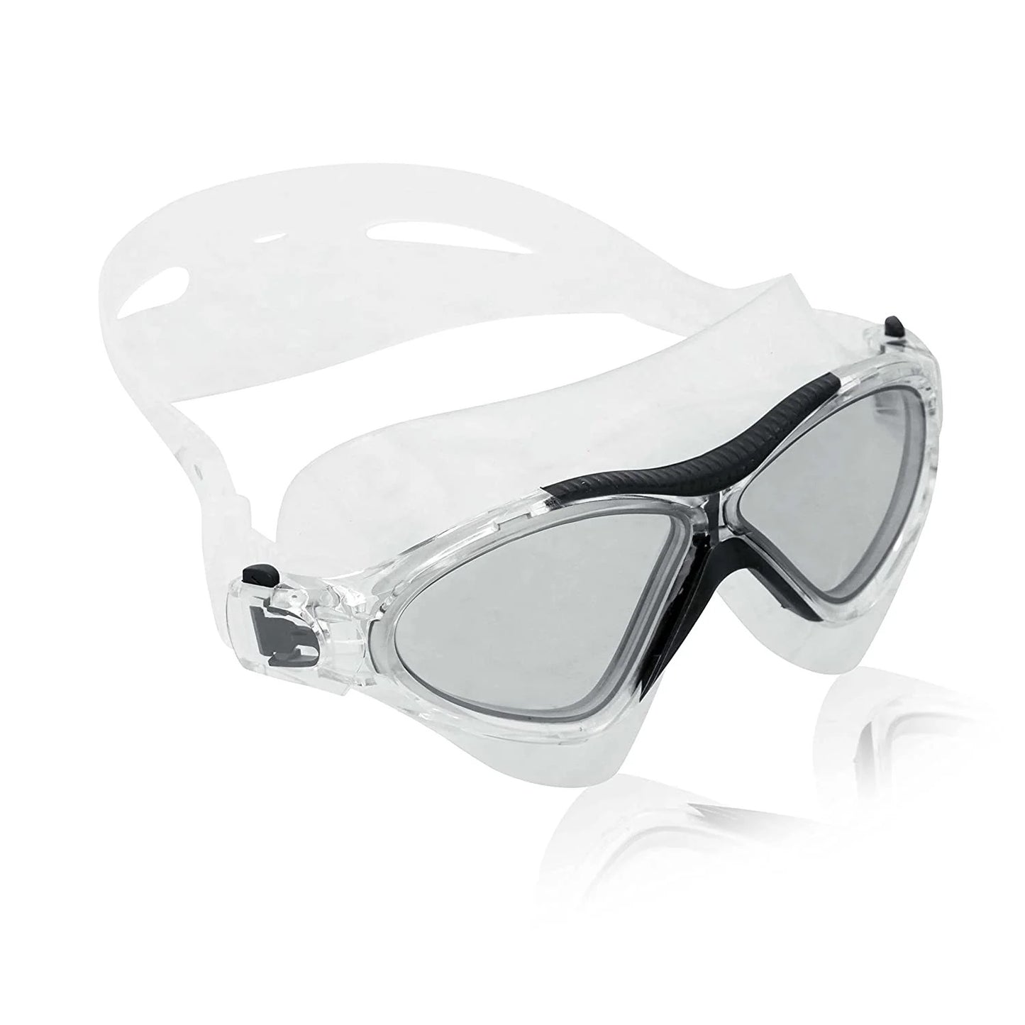 Nivia Unimask Jr. 2.0 Swimming Goggles for Kids | Panoramic Polycarbonate Lens | Anti-Fog UV Protection | Soft Silicone Strap & Frame | Comfort Fit Training Swim Goggles for Boys & Girls