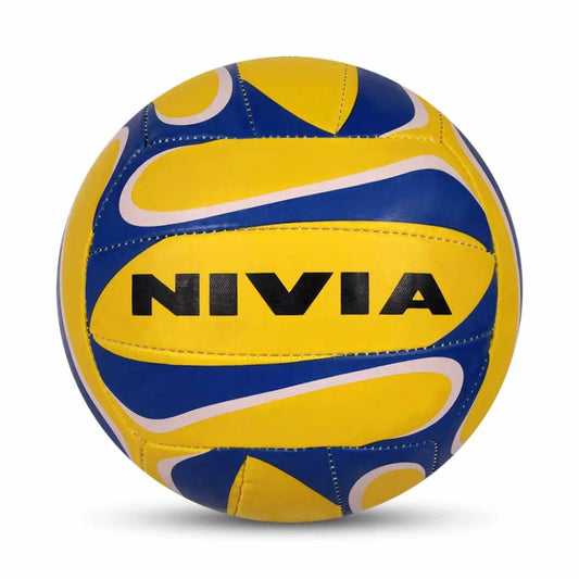 Nivia 472 Rubber Volleyball Size 4 - Outdoor Training Volleyball with Latex Bladder