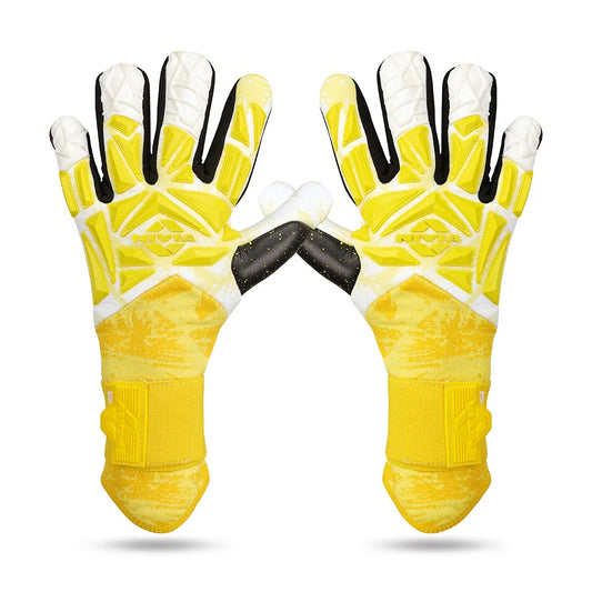 Nivia Aura Goalkeeper Gloves | 4 mm Dura Latex Palm with Dura Dots | Negative Cut Professional Football GK Gloves