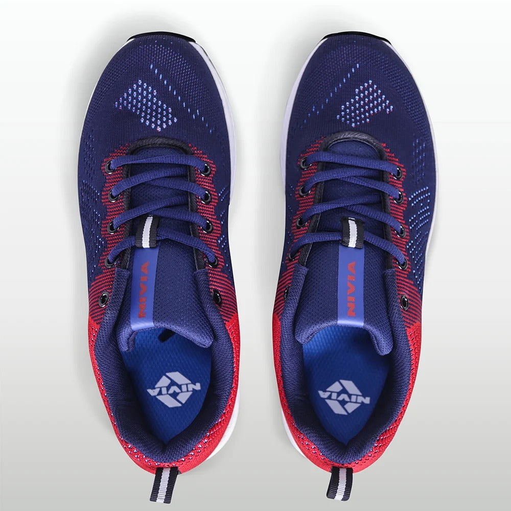Nivia Yorks Running Shoes for Men | Breathable Knit Running Shoes with Duofoam Midsole & Rubber Outsole