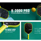 Nivia K-3000 PRO Pickleball Paddle - 3K Carbon Surface with 16mm PP Core