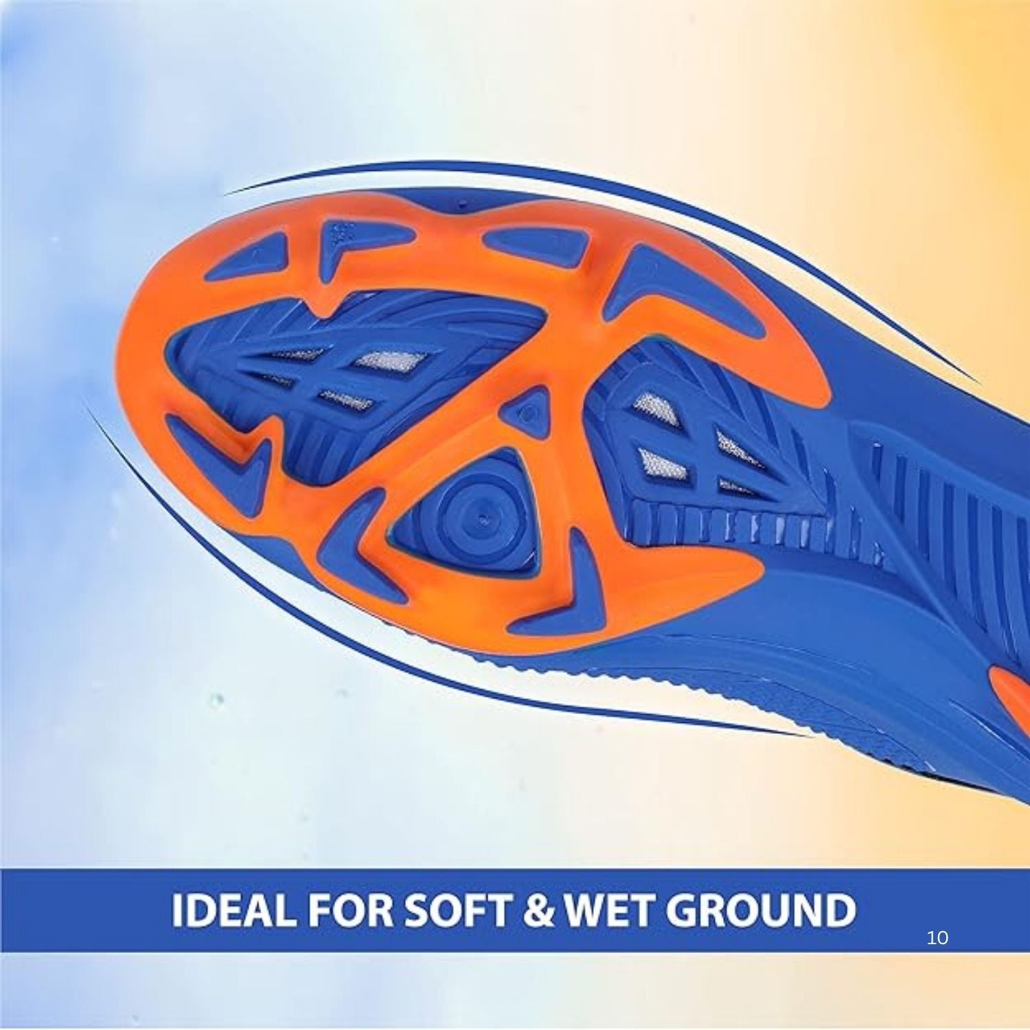 Nivia Dominator 2.0 Football Studs – Direct Injection Molding, Full TPU Construction, Cushioned EVA Insole | Lightweight, Durable, High-Traction for Firm & Wet Grounds - Best Price online Prokicksports.com
