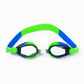 Nivia Splash Jr. 2.0 Swimming Goggles for Kids | Polycarbonate Anti-Fog UV Protection Lens | Adjustable 3-Size Nose Bridge | Soft Silicone Strap & Gasket | Training Swim Goggles for Boys & Girls