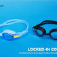 Nivia Scool Jr Swimming Goggles for Kids | Anti-Fog UV Protection | Polycarbonate Smoke Lens | Silicone Strap | Black