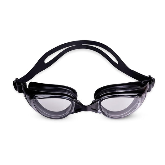 Nivia Eliminator 2.0 Swimming Goggles for Adults | Anti-Fog UV Protection Polycarbonate Lens | Adjustable PU Nose Bridge | Soft Silicone Strap | Professional Training Swim Goggles for Men & Women