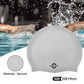 Nivia Classic Silicone Swimming Cap for Adults | Premium Stretch Silicone Swim Cap | Waterproof Hair Protection | Comfortable Unisex Swimming Cap for Men & Women | Black
