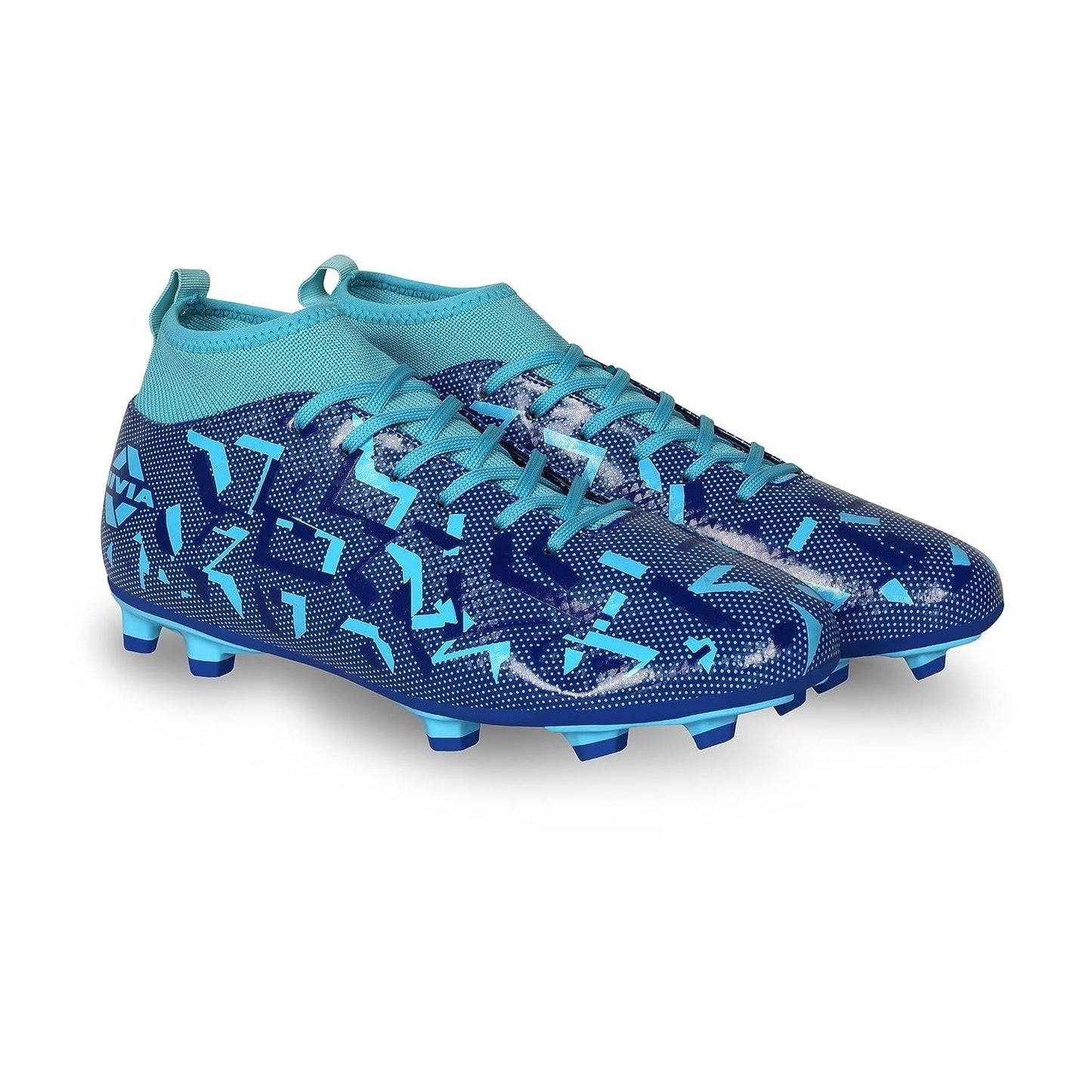 Nivia Encounter Pro 10.0 Football Shoes – Synthetic Leather Upper, TPU Stud Sole, Die-Cut EVA Insole | Lightweight Comfort, Grip & Durability for Hard Ground/Grass - Best Price online Prokicksports.com