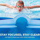 Nivia Scool Jr Swimming Goggles for Kids | Anti-Fog UV Protection | Polycarbonate Smoke Lens | Silicone Strap | Black