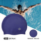 Nivia Pro Silicone Swimming Cap for Adults | Premium Stretch Silicone Swim Cap | Comfortable Waterproof Hair Protection | Unisex Swimming Cap for Men & Women | Black