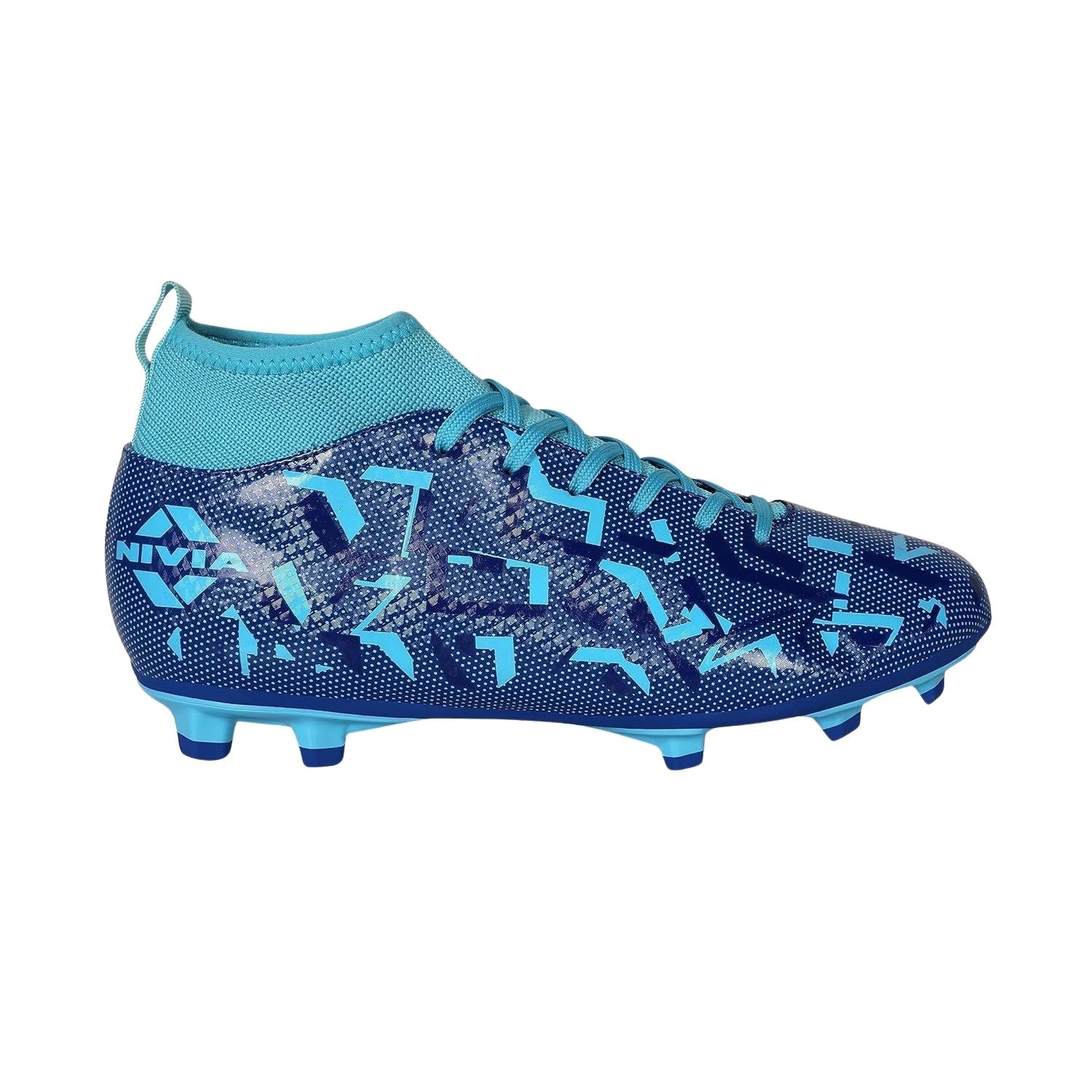 Nivia Encounter Pro 10.0 Football Shoes – Synthetic Leather Upper, TPU Stud Sole, Die-Cut EVA Insole | Lightweight Comfort, Grip & Durability for Hard Ground/Grass - Best Price online Prokicksports.com