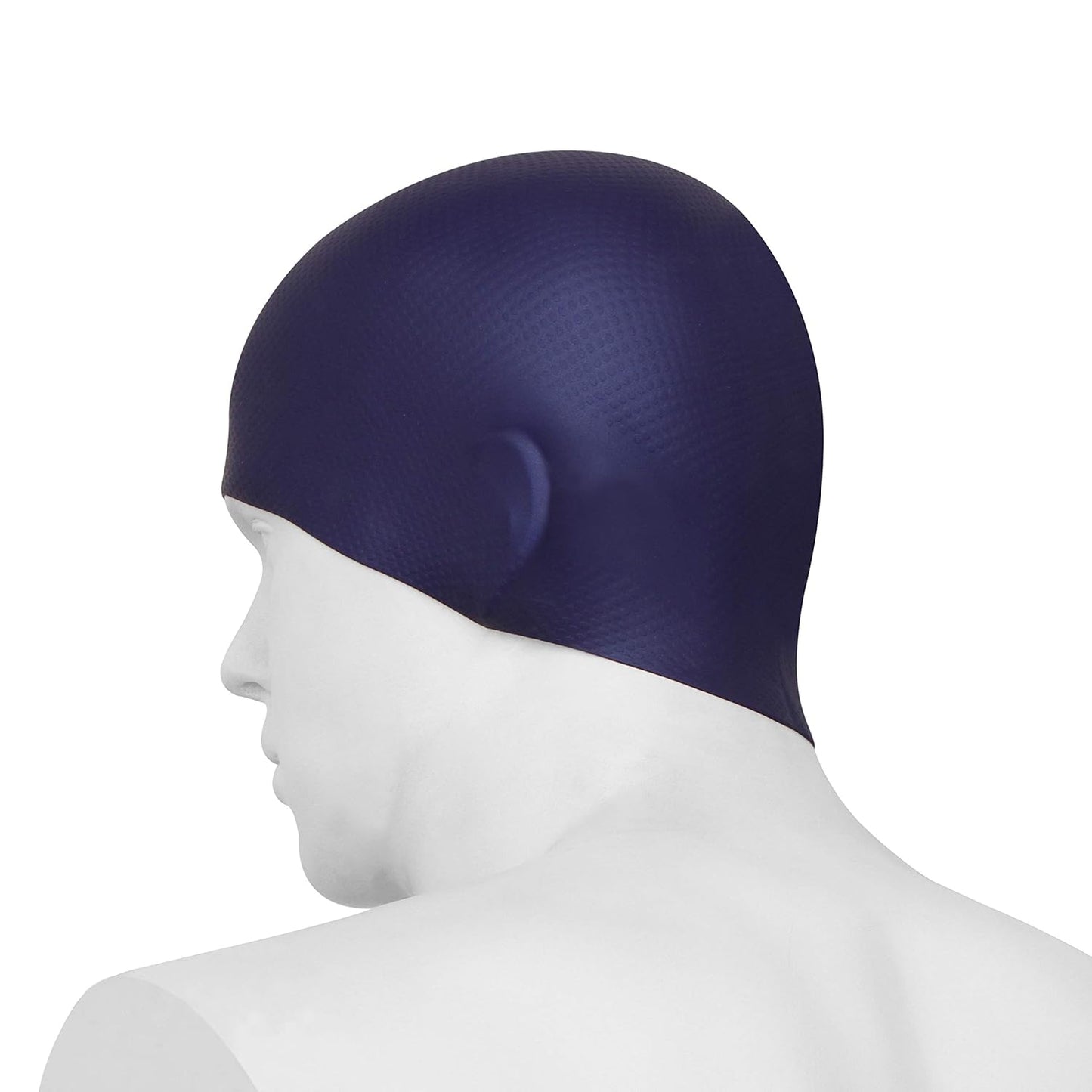 Nivia Pro Silicone Swimming Cap for Adults | Premium Stretch Silicone Swim Cap | Comfortable Waterproof Hair Protection | Unisex Swimming Cap for Men & Women | Black