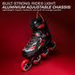 Nivia Speed 80 Inline Skates for Adults - Adjustable Roller Skates with 84mm PU Wheels