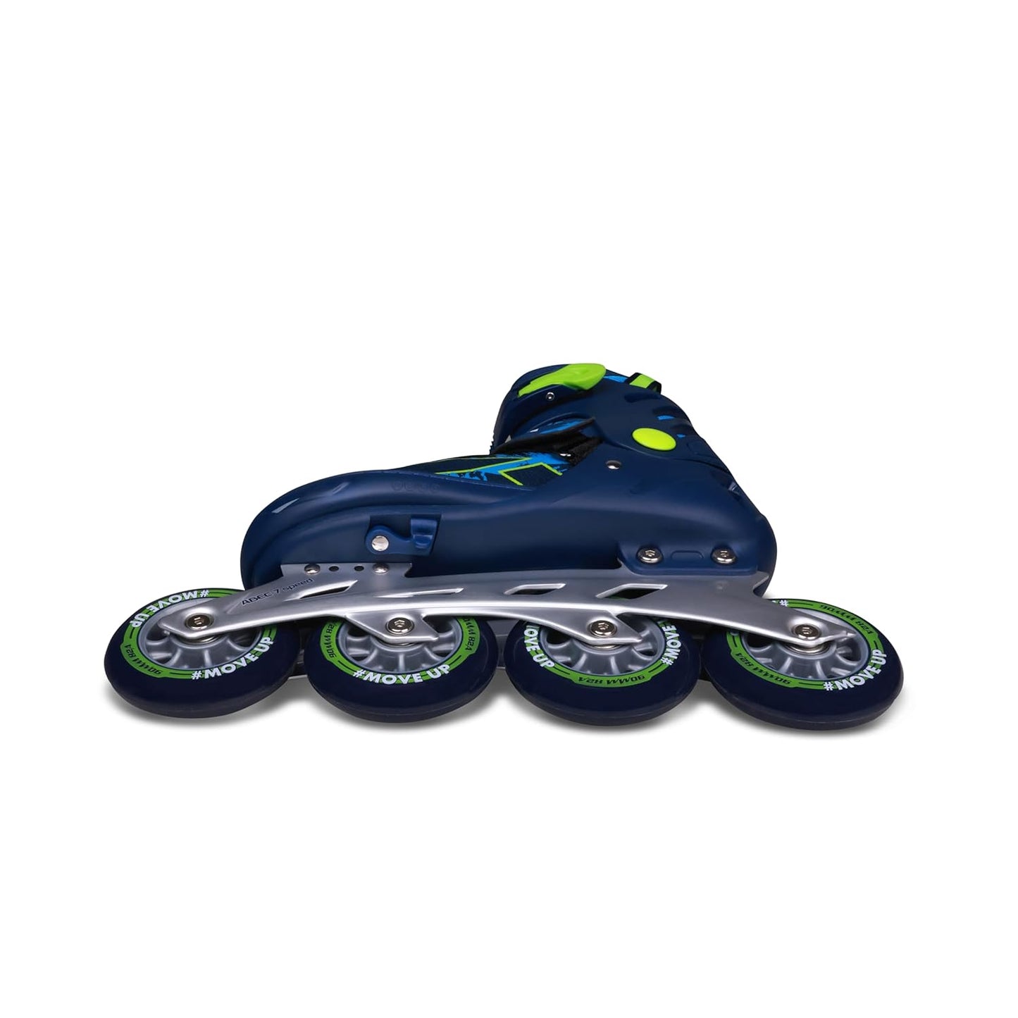 Nivia Pro 90 Inline Skates for Adults - Adjustable Roller Skates with 90mm Wheels & ABEC-7 Bearings