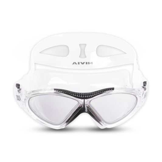 Nivia Unimask Jr. 2.0 Swimming Goggles for Kids | Panoramic Polycarbonate Lens | Anti-Fog UV Protection | Soft Silicone Strap & Frame | Comfort Fit Training Swim Goggles for Boys & Girls