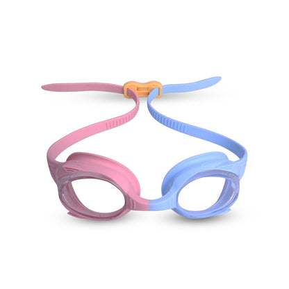 Nivia Kiddies Jr. 2.0 Swimming Goggles for Kids | Anti-Fog UV Protection | Adjustable Silicone Strap | Polycarbonate Lens | Pink/Blue