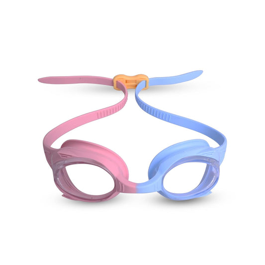 Nivia Kiddies Jr. 2.0 Swimming Goggles for Kids | Anti-Fog UV Protection | Adjustable Silicone Strap | Polycarbonate Lens | Pink/Blue