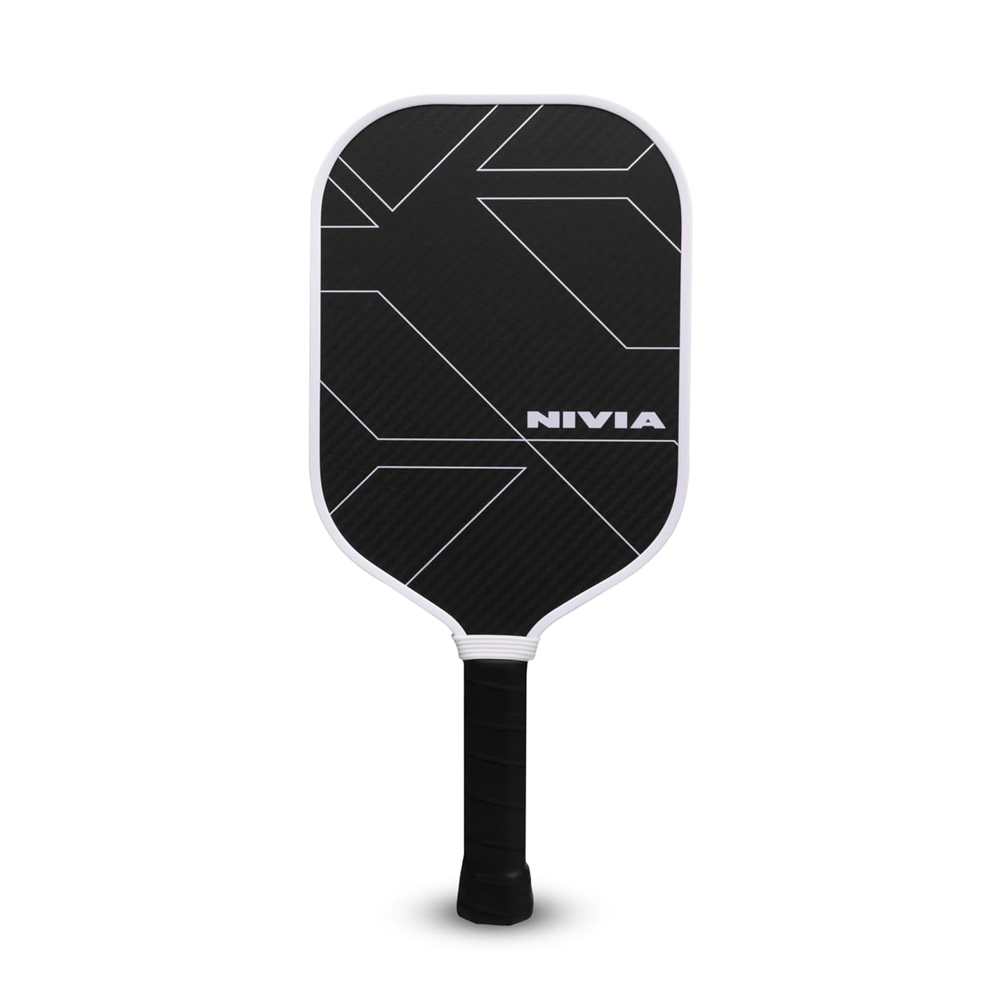 Nivia K-2500 Pickleball Paddle - 3K Carbon Surface with 16mm Core