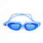 Nivia Visor Swimming Goggles for Adults | Anti-Fog UV Protection Polycarbonate Lens | Full Silicone Comfort Fit | Professional Training Swim Goggles for Men & Women | White