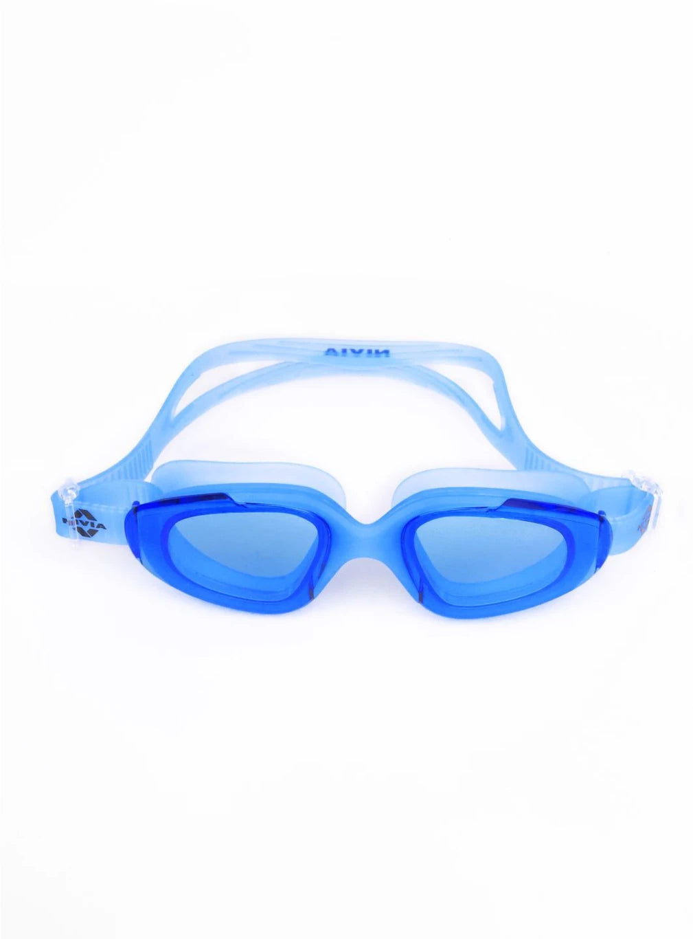 Nivia Visor Swimming Goggles for Adults | Anti-Fog UV Protection Polycarbonate Lens | Full Silicone Comfort Fit | Professional Training Swim Goggles for Men & Women | White