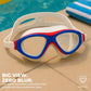 Nivia Unimask Jr. 2.0 Swimming Goggles for Kids | Panoramic Polycarbonate Lens | Anti-Fog UV Protection | Soft Silicone Strap & Frame | Comfort Fit Training Swim Goggles for Boys & Girls