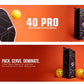 Nivia Pickleball 40 Pro Outdoor Balls (Pack of 3) - 40 Hole Durable Pickleball Balls
