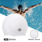 Nivia Pro Silicone Swimming Cap for Adults | Premium Stretch Silicone Swim Cap | Comfortable Waterproof Hair Protection | Unisex Swimming Cap for Men & Women | Black