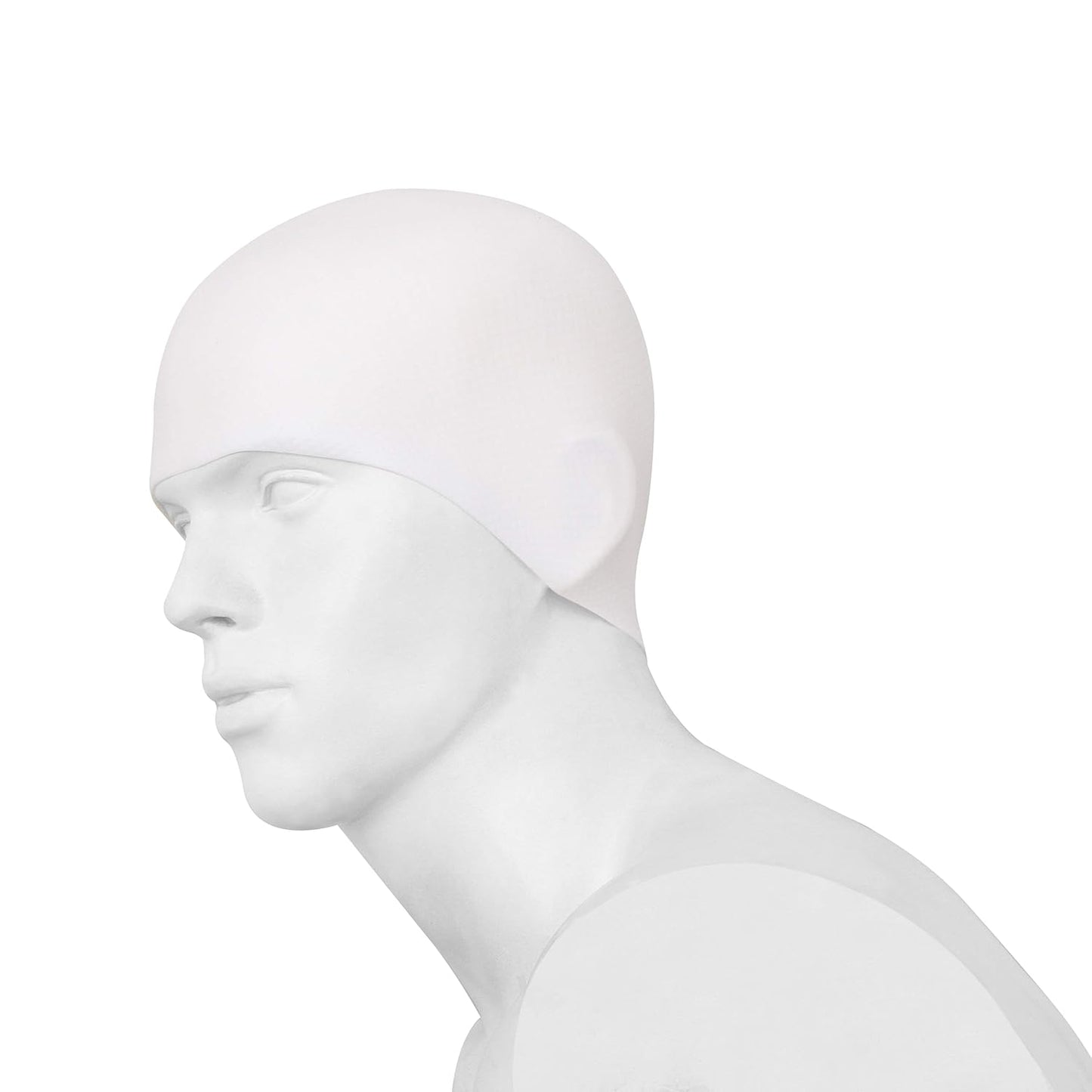 Nivia Pro Silicone Swimming Cap for Adults | Premium Stretch Silicone Swim Cap | Comfortable Waterproof Hair Protection | Unisex Swimming Cap for Men & Women | Black