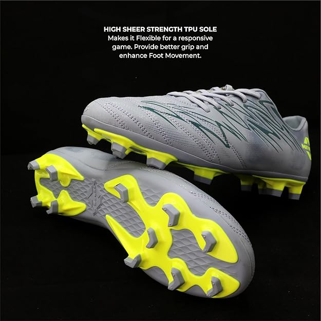 Nivia Encounter 11 Football Studs for Men - PVC Synthetic Leather Multi-Ground Football Boots