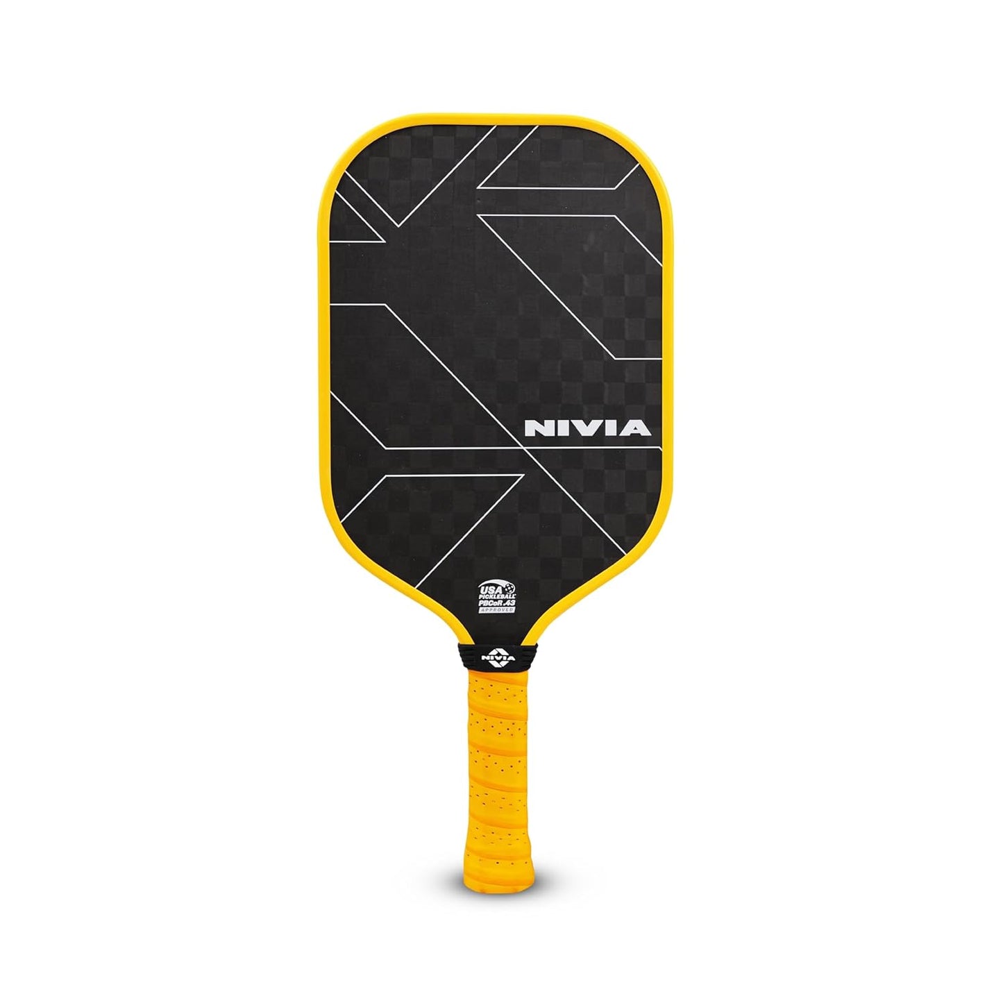 Nivia K-5000 PRO Pickleball Paddle - USAPA Approved 12K Carbon Surface with 16mm PP Core