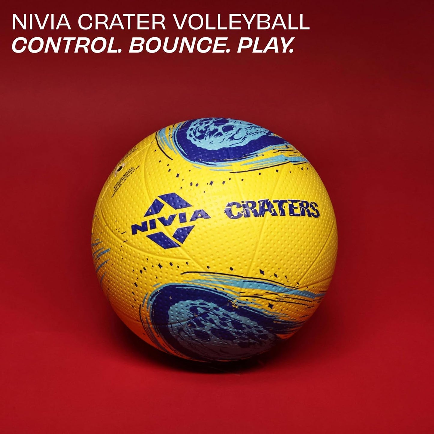 Nivia Crater 2.0 Volleyball Size 4 - Soft Rubber Beginner Training Volleyball