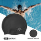 Nivia Pro Silicone Swimming Cap for Adults | Premium Stretch Silicone Swim Cap | Comfortable Waterproof Hair Protection | Unisex Swimming Cap for Men & Women | Black