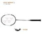 Yonex ZR 100 Light Aluminium Badminton Racquet with Full Cover | Made in India (Black,Pack of 1)