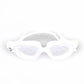 Nivia Visor Swimming Goggles for Adults | Anti-Fog UV Protection Polycarbonate Lens | Full Silicone Comfort Fit | Professional Training Swim Goggles for Men & Women | White