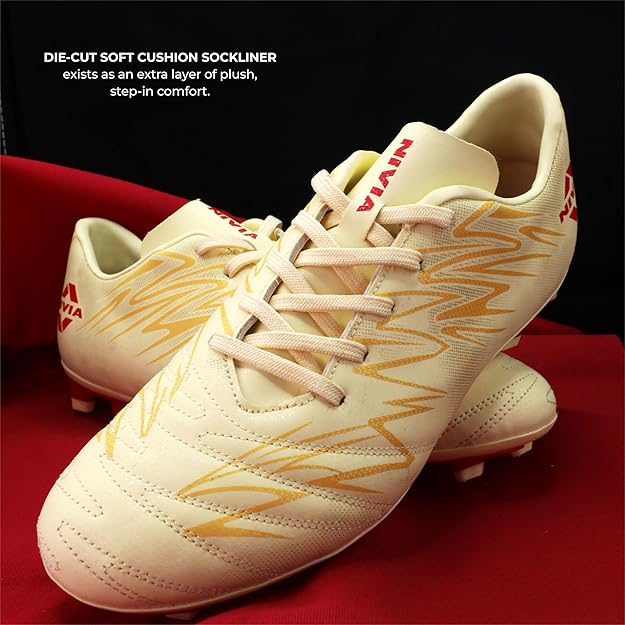 Nivia Encounter 11 Football Studs for Men - PVC Synthetic Leather Multi-Ground Football Boots