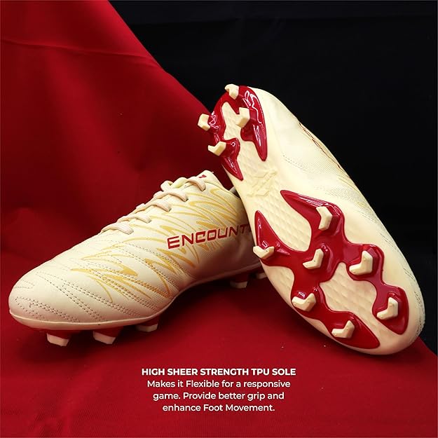 Nivia Encounter 11 Football Studs for Men - PVC Synthetic Leather Multi-Ground Football Boots