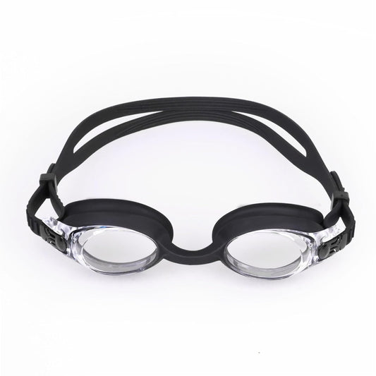 Nivia Scool Jr Swimming Goggles for Kids | Anti-Fog UV Protection | Polycarbonate Smoke Lens | Silicone Strap | Black