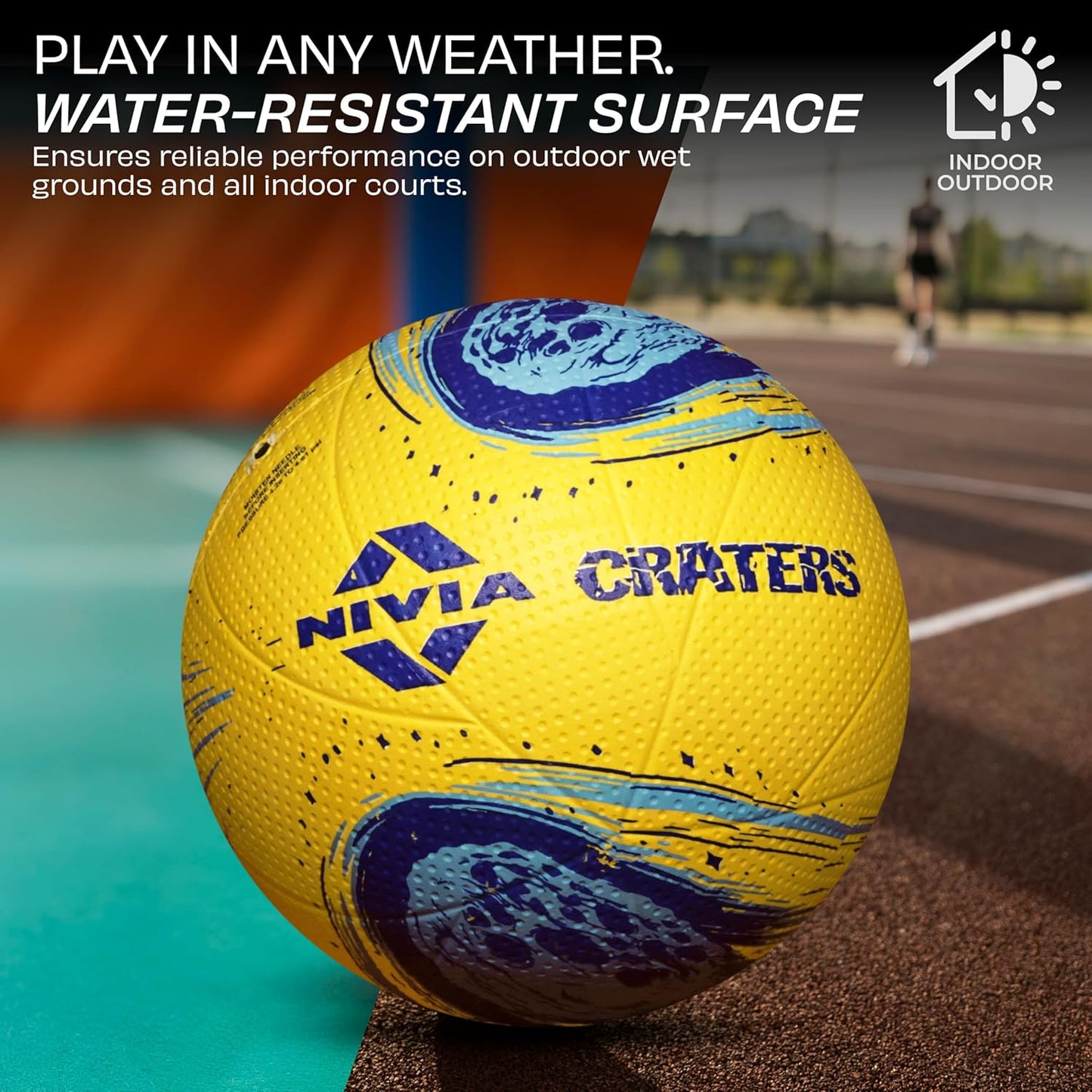 Nivia Crater 2.0 Volleyball Size 4 - Soft Rubber Beginner Training Volleyball