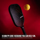 Nivia K-1200 Pickleball Paddle - T700 Carbon Fibre Surface with 16mm Core