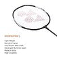 Yonex ZR 100 Light Aluminium Badminton Racquet with Full Cover | Made in India (Black,Pack of 1)
