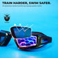 Nivia Viper 2.0 M Swimming Goggles for Adults | Mirror Polycarbonate Lens | Anti-Fog UV Protection | Hydrodynamic Performance Design | Soft Silicone Strap | Professional Training Swim Goggles for Men & Women