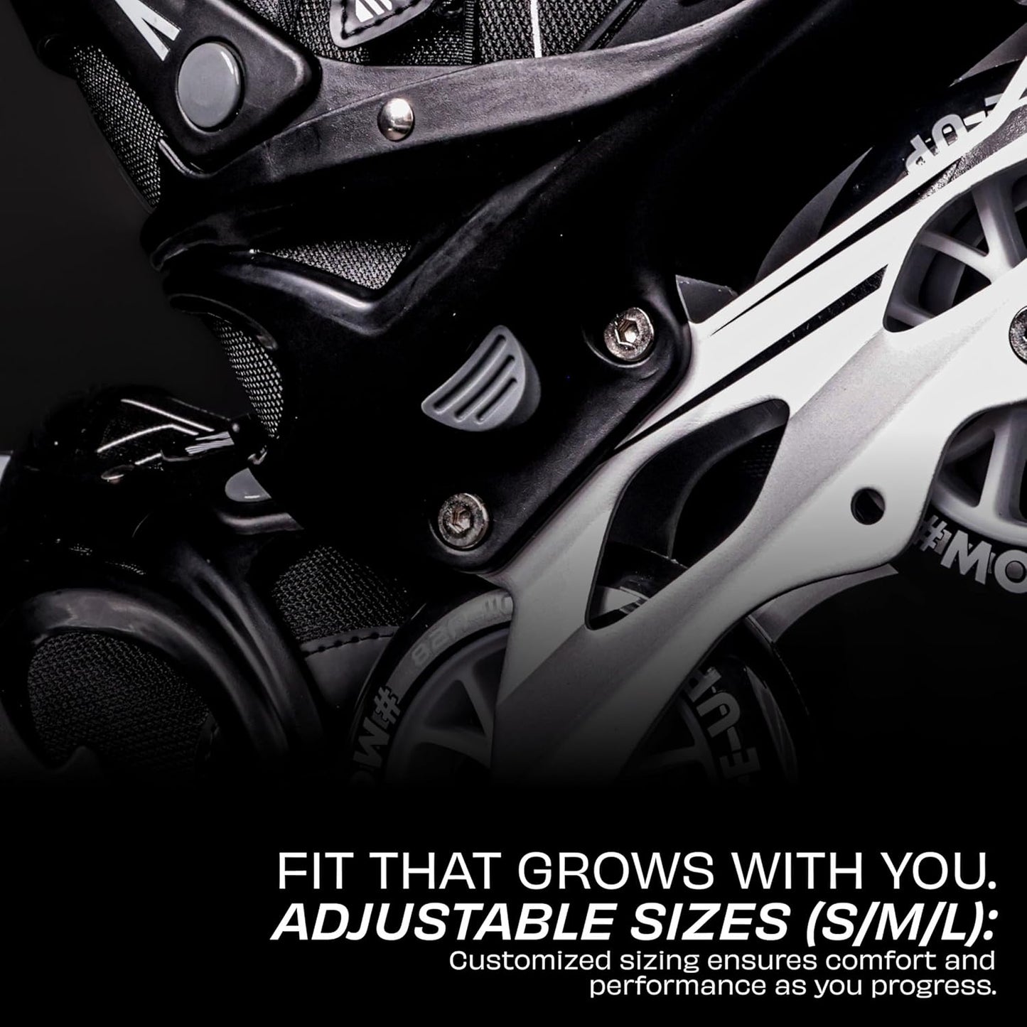 Nivia Speed Pro Inline Skates for Adults - 110mm Wheels, ABEC-7 Bearings, Adjustable Fitness Roller Skates