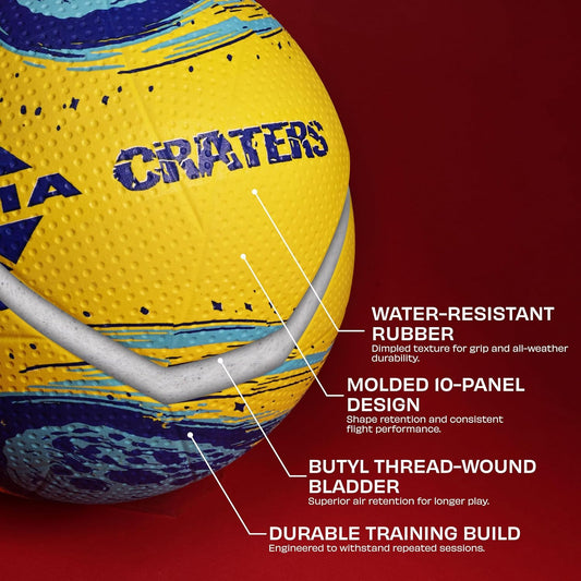 Nivia Crater 2.0 Volleyball Size 4 - Soft Rubber Beginner Training Volleyball