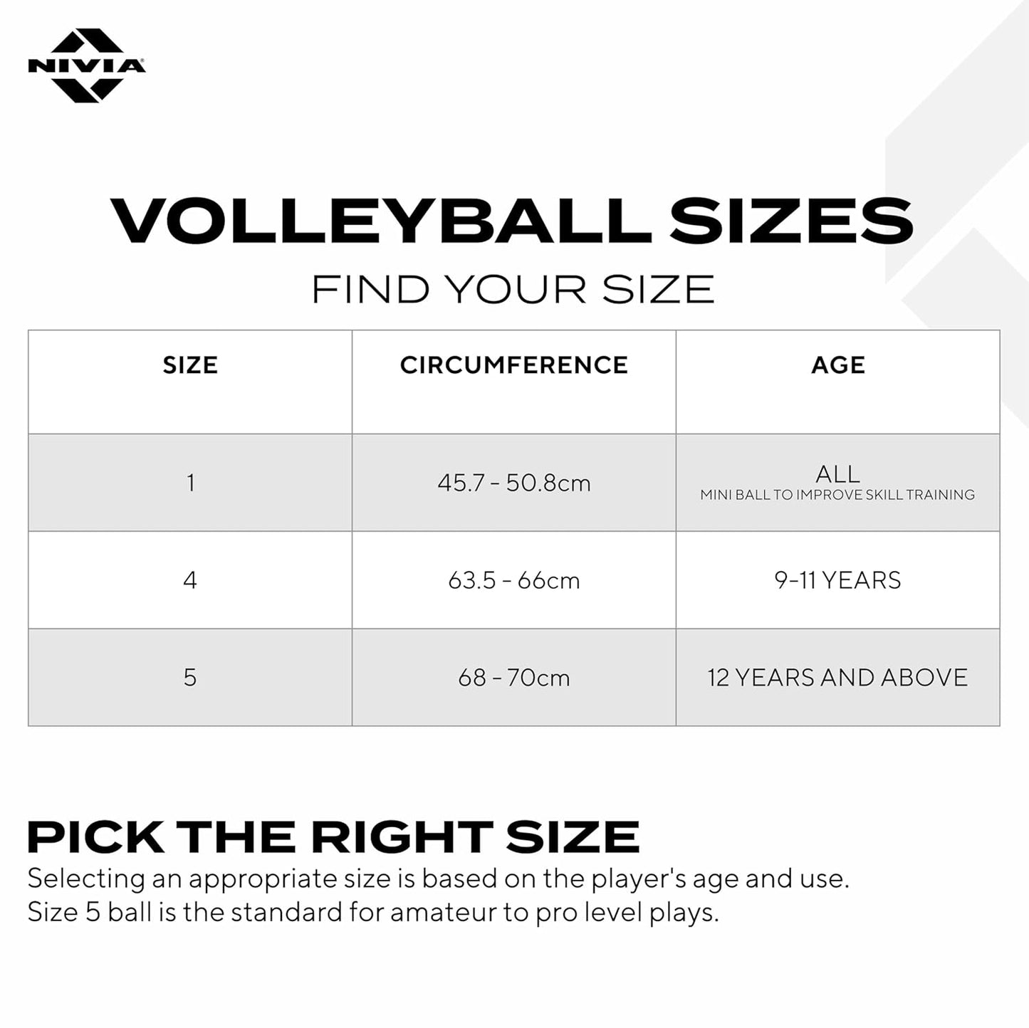 Nivia VB 3000 Volleyball Size 4 - Hand Stitched PU Training Volleyball