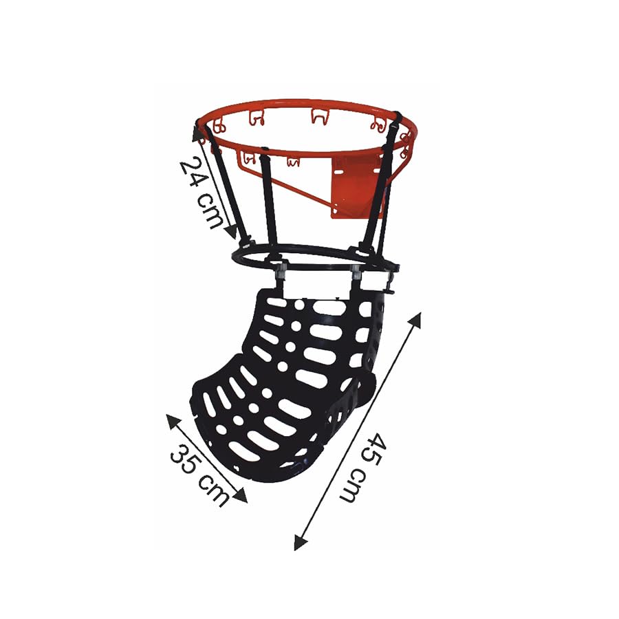 Nivia Basketball Returner Ball Rebounder | 360° Basketball Hoop Return System | Basketball Shooting Training Accessory