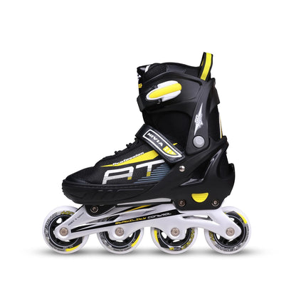 Nivia Classic Inline Skates for Kids - Adjustable Roller Skates with 72mm Wheels